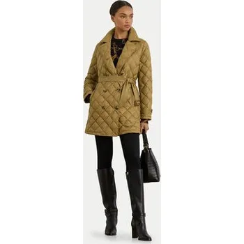 LAUREN RALPH LAUREN Vatovaná bunda 297979514002 Hnědá Straight Fit M