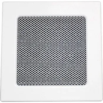 Větrací mřížka Lakovaná krbová mřížka s rámečkem a síťovinou 170x170 bílá