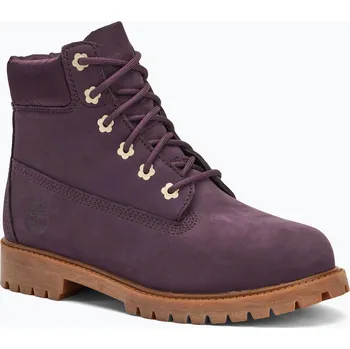 Dívčí tenisky Dětské boty Timberland Premium 6 In Lace dark purple nubuk