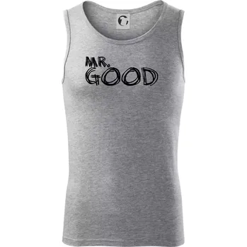 Mr. Good - Tílko pánské Core - S ( Tmavě šedý melír )
