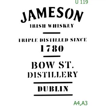 Šablona U 119 - A4 , Lepící fólie