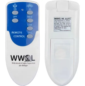 Dálkový ovladač OPRAVA dálkového ovladače WWOL, DOMUS VENTAIR AA2T4, Eglo EG35042, LIZZ 03385G
