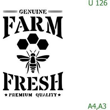 Šablona U 126 - A3 , Nelepící folie