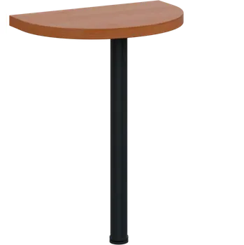 Stolová podnož SIJD - 60 přístavba jednací, kovová podnož černá, síla desky 36 mm, široká 600 mm, olše jantar