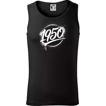 Pánské termoprádlo Narozeninovy ročník graffiti 1950 - Tílko pánské Core - M ( Černá )