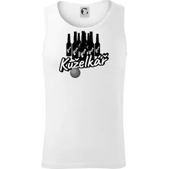 Kuželkář pivo - Tílko pánské Core - L ( Bílá )