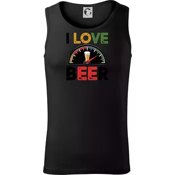 Pánské termoprádlo I love beer - palivoměr - Tílko pánské Core - S ( Černá )