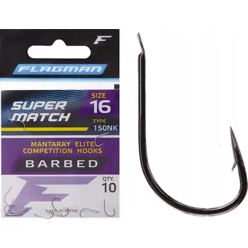 Rybářský háček Flagman 150NK-12 Háčky s protihrotem 10 ks