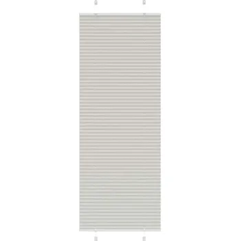 Roleta vidaXL Plisovaná roleta 75x200 cm Šířka látky 74,4 cm Polyester [4015155] Barva: světle šedá