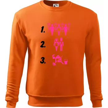 Pánská mikina Před a po žena - Mikina Essential pánská - S ( Oranžová )