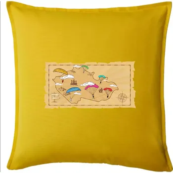 Polštář Paragliding v ČR - Polštář 50x50 - 50x50 - Pouze potah ( Žlutá )