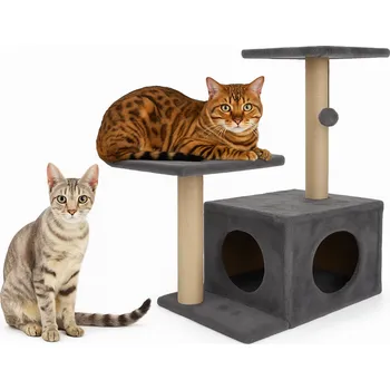 Charlie Škrabadlo pro kočky CAT TREE 710 mm / Šedé