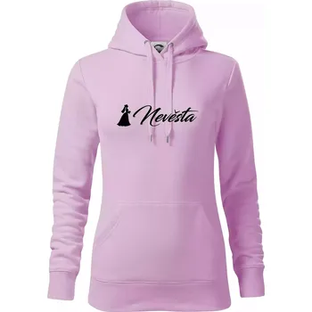 Dámská mikina Nevěsta psací - Mikina dámská Cape s kapucí - XS ( Orchid )
