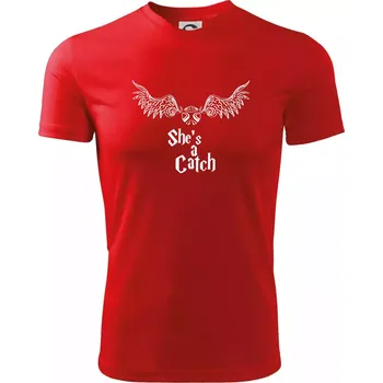 Pánská móda Shes a catch - Pánské triko Fantasy sportovní (dresovina) - XL ( Červená )