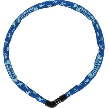 Zámek na kolo Zámek Abus Steel-O-Chain 4804C/75 řetězový na kód blue symbols