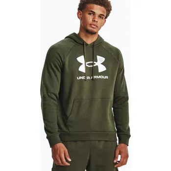 Pánská mikina Under Armour pánská mikina Rival Fleece Logo HD marine od green/white