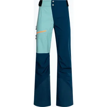 Snowboardové kalhoty Dámské lyžařské kalhoty Ortovox 3L Ortler blue 7061800006