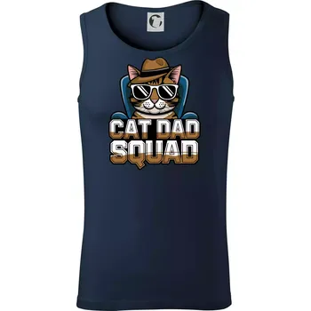 Cat dad squad - Tílko pánské Core - 2XL ( Námořní modrá (velmi tmavá - téměř černá) )