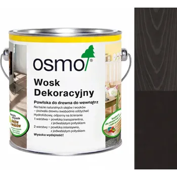 Olej na dřevo Osmo Dekorační vosk černý 3169 0,75 l