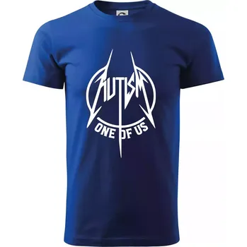 Pánské tričko Autism one of us - Triko extra velké (5-8XL) - 8XL ( Královská modrá )