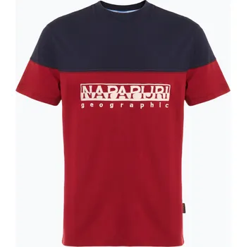 Pánské tričko Pánské tričko Napapijri S-Saturnia tibetan red R1E