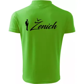 Pánská košile Ženich psací - Polokošile pánská Pique Polo 203 - 5XL ( Apple Green )