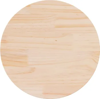 Konferenční stolek vidaXL Stolní deska Ø 60 x 2,5 cm masivní borové dřevo [813668] Barva: Přírodní
