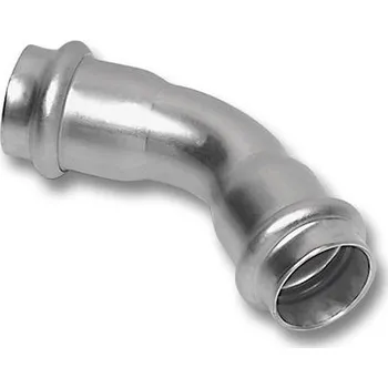 rozdělovač topení Sanha NIROSAN 9041 oblouk 45°, 42mm, s konci na vnitřní lisování, voda, nerez ocel