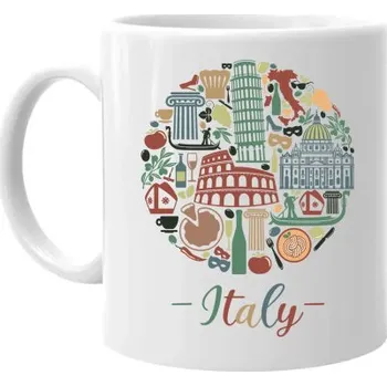 Žertovný předmět Italy - Itálie - hrnek s potiskem- Tričkový.cz