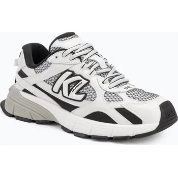 Dámské tenisky Dámské boty KARL LAGERFELD Orion Sidetrim black leather/textile w/white