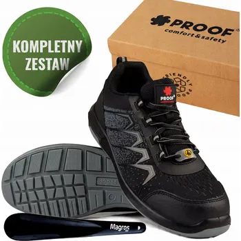 Pracovní obuv Pracovní Bezpečnostní Obuv Lehká Letní Polobotky Dámské Prodyšné S1PS ESD Velikost 38