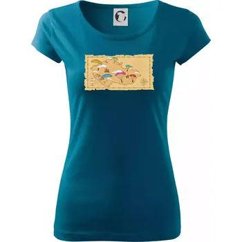 Dámské oblečení Paragliding v ČR - Dámské triko Pure - M ( Petrolejová )