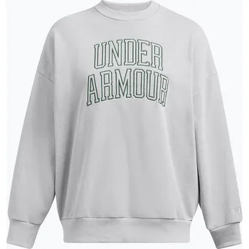 Dámská mikina Dámská mikina Under Armour Icon Heavyweight Terry Oversized Crew mod gray/forest green