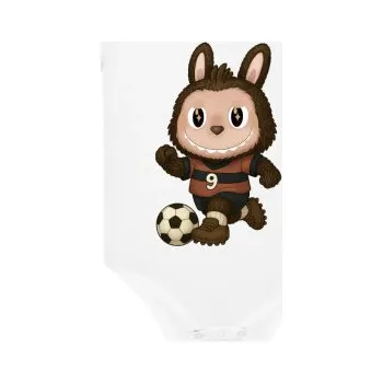 Žertovný předmět Plyšový Maskot Bubu Fotbalista - dětské body s potiskem pro fanoušky Labubu- Tričkový.cz