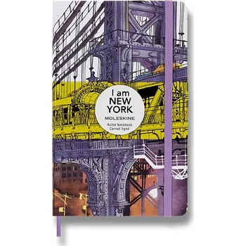 Blok Zápisník Moleskine I am New York - tvrdé desky L, linkovaný