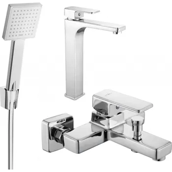 Vodovodní baterie Mexen Cetus R45 koupelnový set, chrom - 744313R45-00 Bateriové soupravy