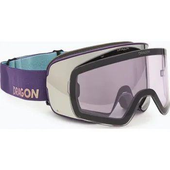 Lyžování Lyžařské brýle DRAGON NFX2 deep plum/lumalens silver ion+lumalens voilet