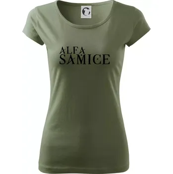 Dámské tričko Alfa Samice - Dámské triko Pure - XS ( Khaki )