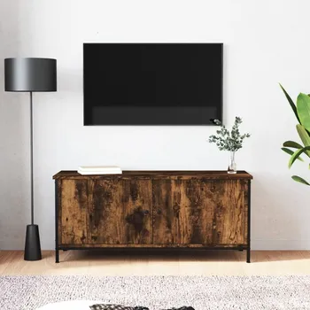 Obývací pokoj vidaXL TV skříňka s dvířky 102 x 35 x 45 cm kompozitní dřevo [826290] Barva: kouřový dub