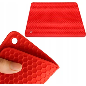 Chňapka Kuchyňská Čtvercová Silikonová Podložka na stůl pod horký hrnec hrnce Velká