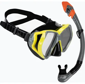 Vodní sport Šnorchlovací sada AQUASTIC Shoal maska + šnorchl šedá