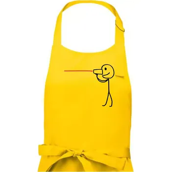 Kuchyňská zástěra Láska telefon - Pánská zástěra na vaření - Univerzální velikost ( Žlutá )