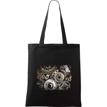 Nákupní taška Úlovky ze sklepa - Taška bavlněná - 42 x 38 cm ( Černá )