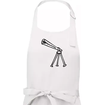 Kuchyňská zástěra Nebe - Dalekohled - Pánská zástěra na vaření - Univerzální velikost ( Bílá )