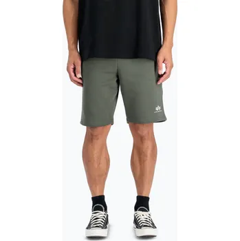 Pánské šortky Alpha Industries Basic Small Logo II dark olive