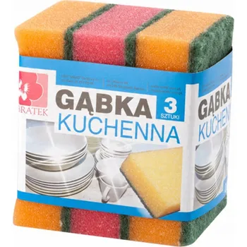 Utěrka Kuchyňská houba, Houbička na nádobí, 3 ks Bratek