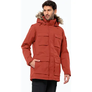 Pánská bunda Pánská péřová bunda Jack Wolfskin Glacier Canyon Parka intense rust