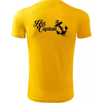 Her captain - Pánské triko Fantasy sportovní (dresovina) - XL ( Žlutá )