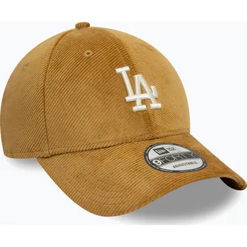 Módní doplněk Kšiltovka New Era Cord 9Forty Los Angeles Dodgers dark beige