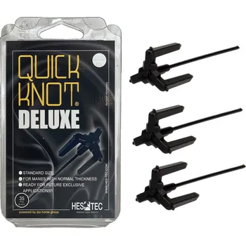 Čištění pro koně Waldhausen Quick Knot Deluxe 35ks sponek na zaplétání hřívy Barva: black, Velikost: normal